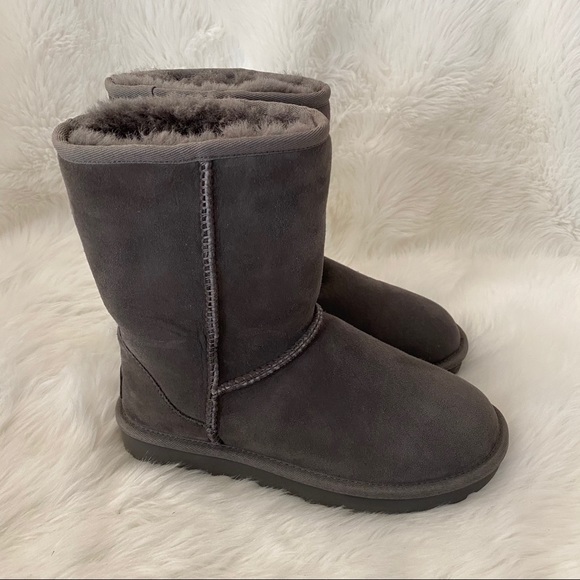 UGG Classic Short Boots Grey 6 - Picture 15 of 16